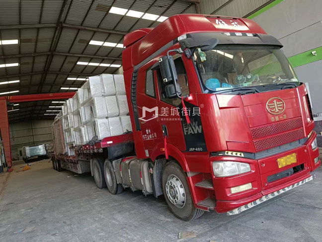 2023.5.15美城街具供（gòng）應金寨（zhài）第三車候車亭發貨記錄